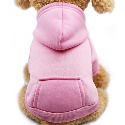 Fashion Focus On New Winter Dog Hoodie Sweatshirts with Pockets Cotton Warm Dog Clothes for Small Dogs Chihuahua Coat Clothing