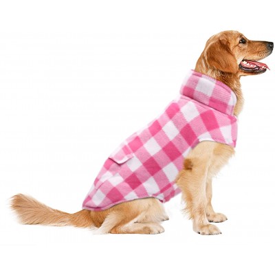 Dog Winter Coat Dog Jacket Plaid Reversible Dog Vest Waterproof Cold Weather Dog Clothes Pet Apparel for Small Medium Large Dogs