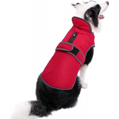 Reflective Waterproof Windproof Dog Coat Cold Weather Warm Dog Jacket Reversible Stormguard Winter Dog Vest for Small Medium Lar