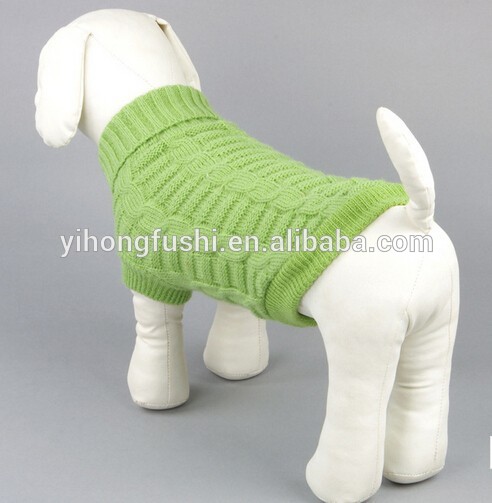 Winter Warm Pure Color Hand Knit Yorkie Dog Clothes Pet Puppy Sweater